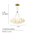 Nordic Style Flower LED Pendant Light Fixture for Living Dining Room Bedroom by Ljojo