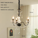 Ljojo Lustre European Crystal Chandelier French Gold Candle Pendant Lights for Home Decor