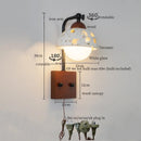Ljojo Mid Century Modern LED Wall Lights Living Room Bedroom Lamp