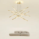 Ljojo Luminous Ceiling Plate Chandelier: Aluminum LED Lighting for Living Room Table Island