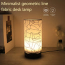 Cylindrical Fabric Table Lamp for Bedroom & Study Room Decor by Ljojo