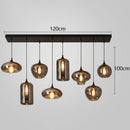 Modern LED Pendant Light Glass Chandelier for Living Room & Bedroom by Ljojo
