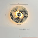 Ljojo Marble LED Wall Light: Modern Nordic Bedroom Lamp for Living Room & Bathroom