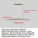 Ljojo LED Wooden Pendant Light for Kitchen Office Bar Dining Room