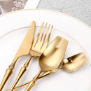 Ljojo 24-Piece Gold Stainless Steel Cutlery Set Flatware Knife Fork Spoon Mirror Matte