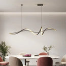 Ljojo LED Chandelier: Nordic Style Aluminum Alloy Pendant Light for Living Room & Dining Area