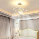 Ljojo Stylish Minimalist LED Ceiling Lamp Chandelier Elegant Home Decor Lighting Fixture for Bedroom Dining Room