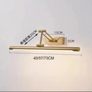 Ljojo LED Wall Lights - Mirror Headlights Foldable Adjustable Washbasin Shower Shaped Lighting Cabinets