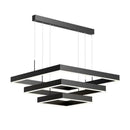 Modern Black Aluminum Square Pendant Light Chandelier Ljojo Home Decor Suspension