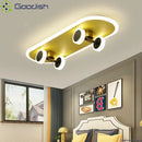 Modern Nordic Skateboard LED Ceiling Light Chandelier for Living Room Decor by Ljojo