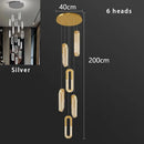 Ljojo LED Pendant Light Staircase Chandeliers Living Room Hanging Lamps