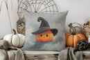 Cute Ghost with Pumpkin Halloween Pillow Cover by Ljojo - For Sofa, Bedroom, Car