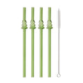 Glass Straw Set for Milk Tea Juice Cocktail, Ljojo Kitchen Bar Accessories