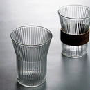 Ljojo 300ML Glass Coffee Mug with Walnut Sleeve and Bamboo Sheet - Japanese Style