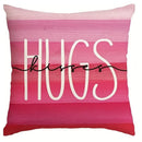Ljojo Love Kiss Hug Pattern Decor Pillowcase for Home Sofa, Gift for Valentine's Day