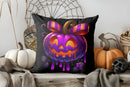 Haunted House & Bat Halloween Decor Pillow Cover for Ljojo - Sofa Bedroom Car Decor