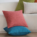 Ljojo Linen Decorative Cushion Covers for Sofa Living Room 45x45cm