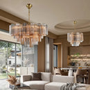 Ljojo Medieval Glass Pendant Chandelier for Dining Living Bedroom