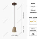 Modern Stone Shade Kitchen Island Pendant Light by Ljojo: Single/Double/Triple Head 10/60/80cm Bar Lighting