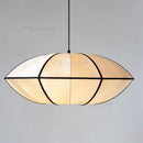 Ljojo Wabi Sabi Silk Lantern Pendant Light LED Chandelier for Living Room & Bedroom