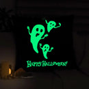 Ljojo Luminous Ghost Print Glow Pillowcase 18x18 Inch Party Decor - Sofa Bed Decoration