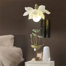 Chinese Style Lotus Wall Lamp Art Decorative Light for Living Room by Ljojo