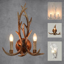 Retro Deer Horn Wall Lamp Industrial Style for Living Room by Ljojo