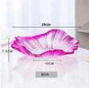 Ljojo Melon Seed & Fruit Plate Set on Crystal Glass Coffee Table