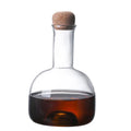 Ljojo 20oz Clear Glass Wine Decanter Bottle Coffee Holder Cork Household Decor