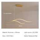 LED Ceiling Chandelier: Minimalist Kitchen Dining Room Pendant Light by Ljojo