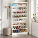Ljojo™ 9-Tier Wood Shoe Storage Cabinet for 40-45 Pairs, 70.8'' Tall with Open Shelves