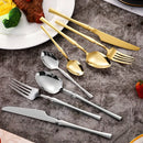 Ljojo 24Pcs Stainless Steel Cutlery Set - Luxury Dinnerware & Flatware Gift Box