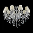 Ljojo Luxury Crystal Chandelier 6 Head Candlelight Pendant Lamp