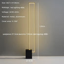 LED Floor Lamp Black Aluminum Modern Rectangular Bedroom Living Room Lighting Ljojo