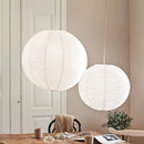 Japanese Wabi Sabi Wind Round Rice Paper Pendant Light Chandelier by Ljojo