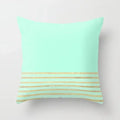 Light Blue Green Mint Geometric Print Boho Pillowcase Set by Ljojo