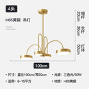 LED Copper Pendant Lights for Restaurant - Modern Atmosphere Chandeliers by Ljojo