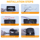 Ljojo LED Wall Sconces 7W Indoor/Outdoor Up Down Wall Mount Lights