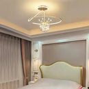 Ljojo Stylish Minimalist LED Ceiling Lamp Chandelier Elegant Home Decor Lighting Fixture for Bedroom Dining Room