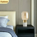Ljojo Marble Glass Desk Lamp: Modern Light Luxury Living Room Bedroom Decor
