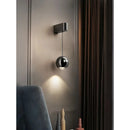 Adjustable Bedroom Bedside Wall Light Luxurious Minimalist Hand-Swept Sensing Intelligent Small Hill Hanging Line Wall Lamps by Ljojo