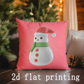 Christmas Cartoon Pillow Covers by Ljojo - Festive Home Decor for Sofa, Bedroom & Car