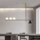 Ljojo Modern Glass Ball Pendant Light LED Chandelier Stylish Nordic Dining Room Decor