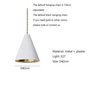 Nordic Wabi Sabi Plaster Pendant Light Minimalist Chandelier for Dining Room by Ljojo