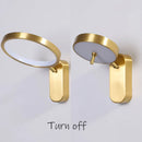 Ljojo Minimalist Brushed Gold Nordic Wall Lamp - Bedroom Bedside Lighting