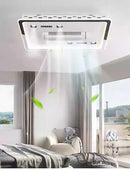 Ljojo Minimalist LED Fan Ceiling Light Modern Bedroom Dining Room Chandelier Home Decor