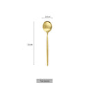 Ljojo Mini Teaspoon Set in Black Rose Gold Stainless Steel
