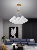 6-Light Nordic Planet 3D Moon Ceiling Chandelier Pendant Lamp by Ljojo