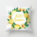 Lemon Pattern Summer Cushion Cover Throw Pillow for Sofa Decoration by Ljojo