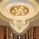 Crystal Round Living Room Chandelier | Long Staircase Villa Duplex Light | Ljojo